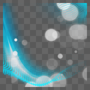 蓝色圆点组成的光效科技图片
