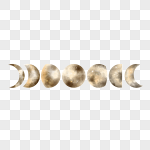 月亮在夜空变化的过程图片
