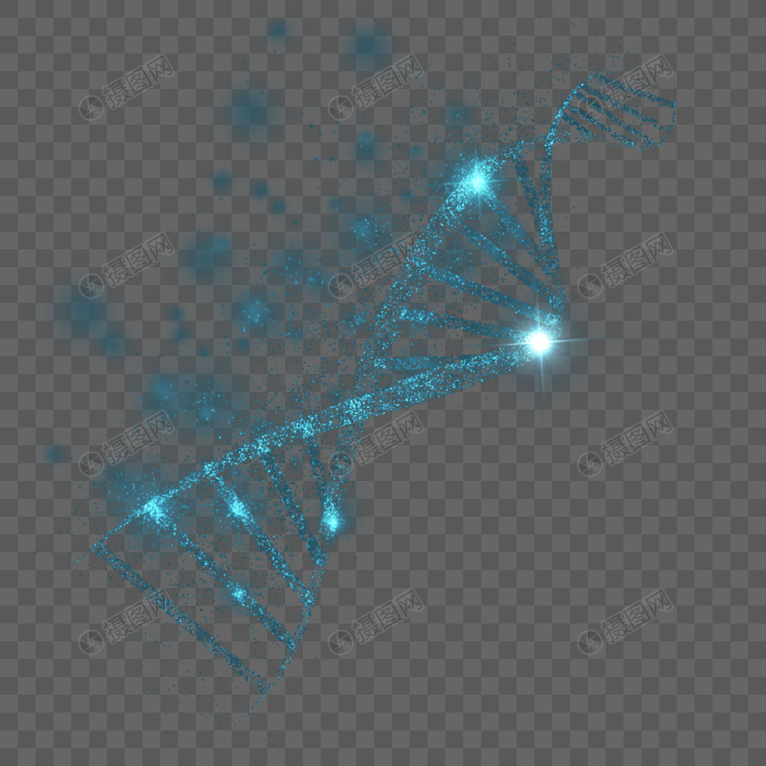 dna分子结构光效螺旋图片