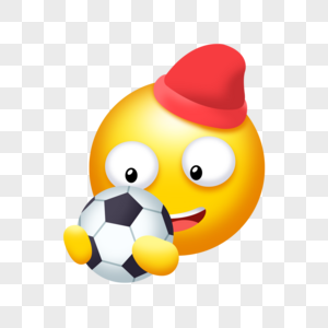 可爱卡通足球学校emoji表情图片