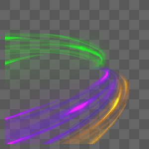 抽象运动模糊光效紫黄绿色渐变图片