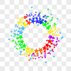 五颜六色的水彩边框彩虹圆圈飞溅颜料图片