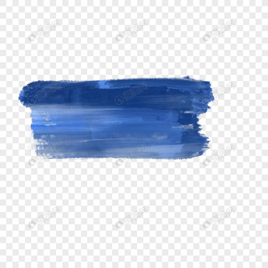 蓝色创意水彩笔刷图片