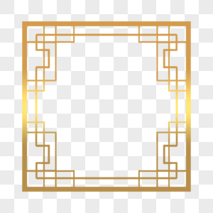 相框金色线条图案图片
