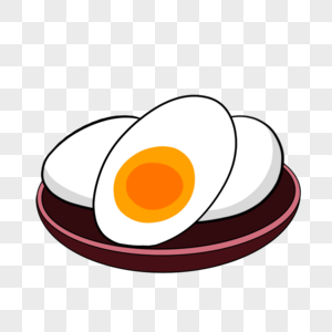 端午节盘子里的咸鸭蛋图片