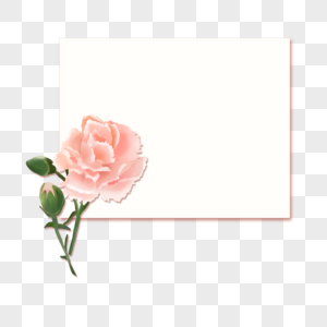 粉色花朵图案感恩明信片图片