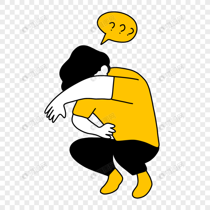 蹲着哭泣的男孩学校暴力插画