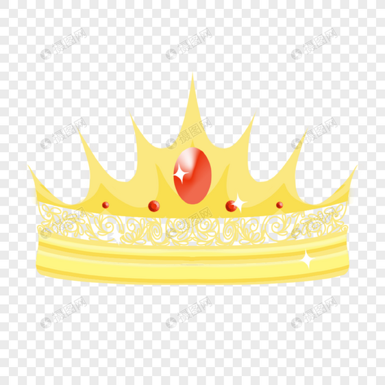 高贵金色国王王冠图片