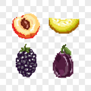 水果像素化电子游戏图片