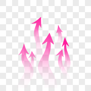 简单的粉红色指示箭头图标图片