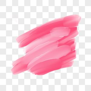 粉色写实质感撞色水彩笔刷图片