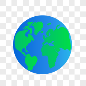 几何地球绿色环保高清图片