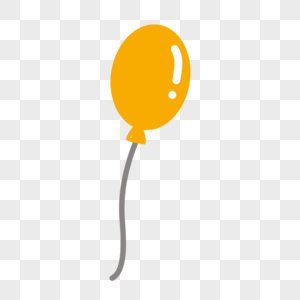 黄色气球矢量装饰图片