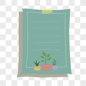 绿色简单植物图形图片