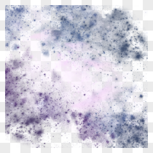 紫色黑色银河宇宙星云插画元素图片