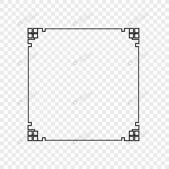 式黑条纹框架矢量素材图片