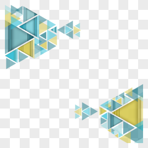 堆叠的三角形几何商务边框图片