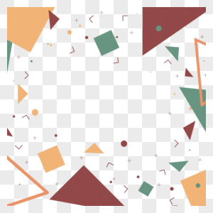 三角几何图形抽象孟菲斯边框图片