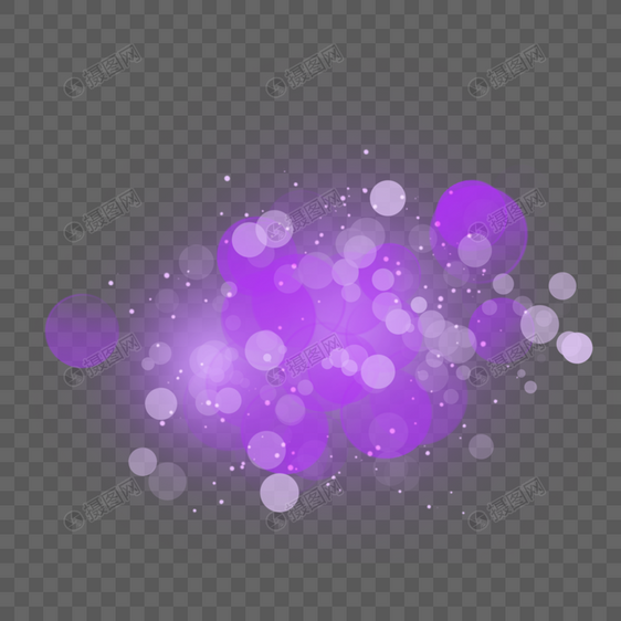 圆形紫色亮光抽象光效图片