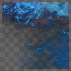 朦胧的蓝色抽象烟雾图片