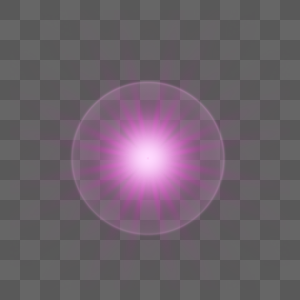 圆球爆闪放射紫色特效图片