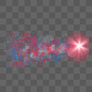 粒子发光红色光效图片