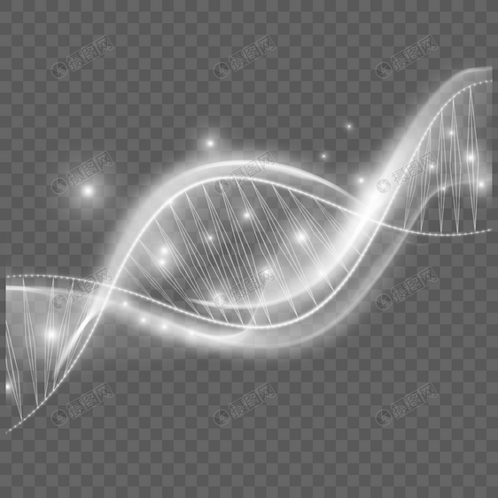 dna分子结构白色光影螺旋图片