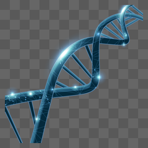 dna分子蓝色光效螺旋图片