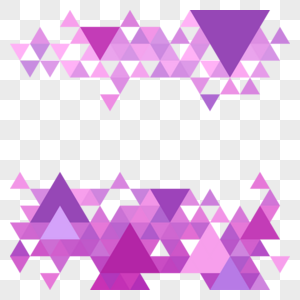 现代几何抽象三角形状边框高清图片