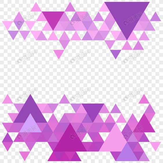现代几何抽象三角形状边框图片