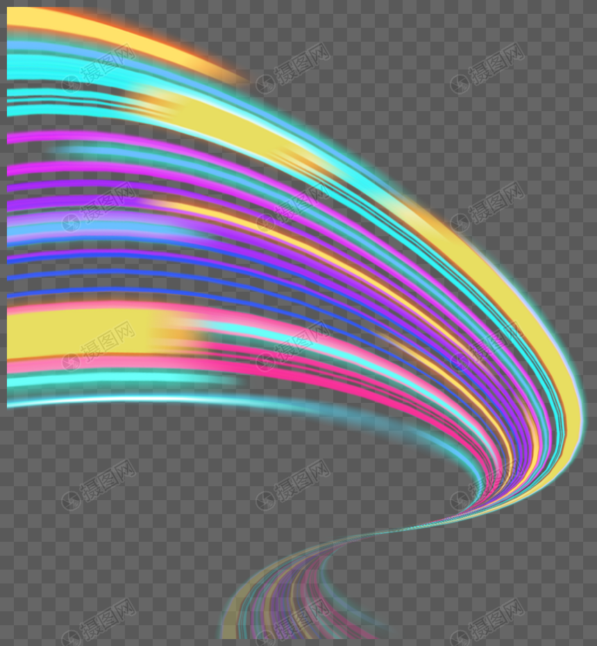 彩色动感光束运动图片