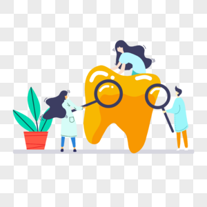 医生牙科检查患者图片