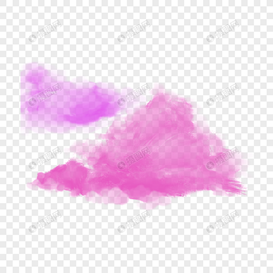 紫色抽象烟雾云朵图片