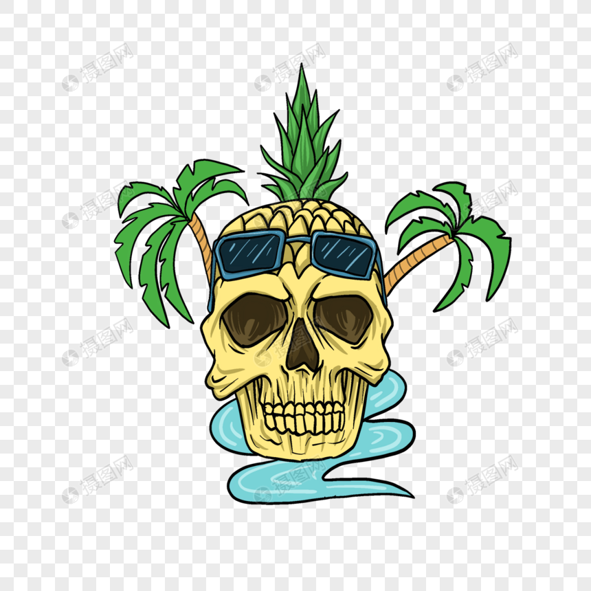 热带菠萝清凉图片