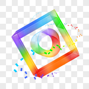 圆圈边框彩虹五颜六色的水彩飞溅颜料图片