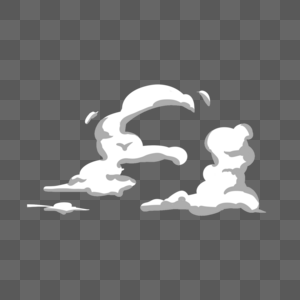 透明天空背景烟雾云朵图片