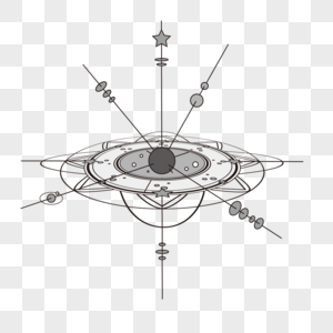 神秘图案盘状星系图片