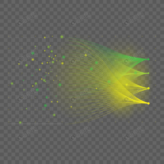 大数据信息光效数字分析金融曲线图片