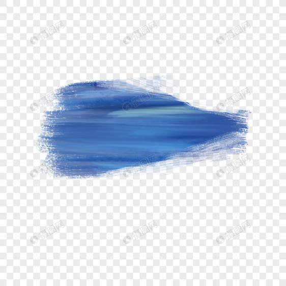 蓝色色彩水彩画笔图片