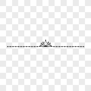 黑白简约线条皇冠分割线图片