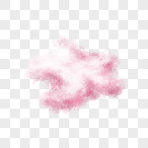 写实风格云朵粉色图片