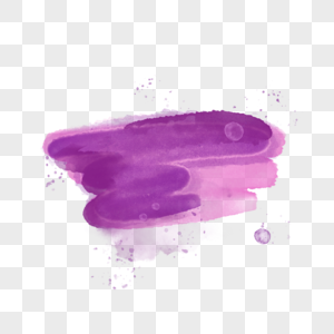 飞溅水彩紫色的透明墨迹涂鸦图片
