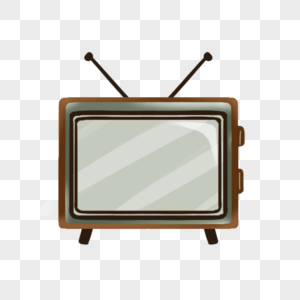 棕色的怀旧复古电视机图片
