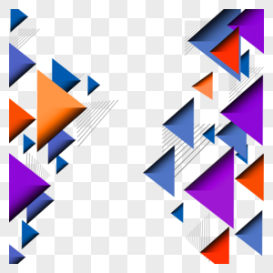 三角形抽象几何边框图片