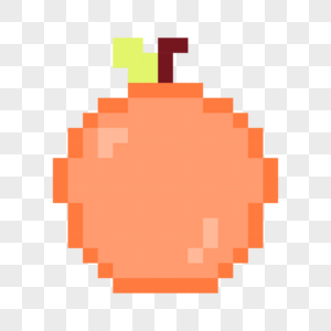 像素游戏水果橙色橘子图片