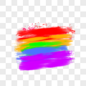 抽象彩虹颜料颗粒笔刷图片