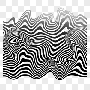 抽象的波光艺术插图黑白条纹背景高清图片