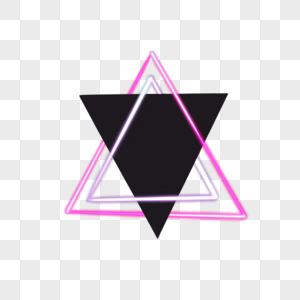 抽象三角形边框粉色图片