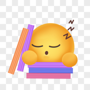 卡通可爱学习立体emoji表情图片