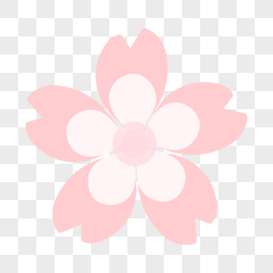 白色花蕊装饰粉色樱花图案图片